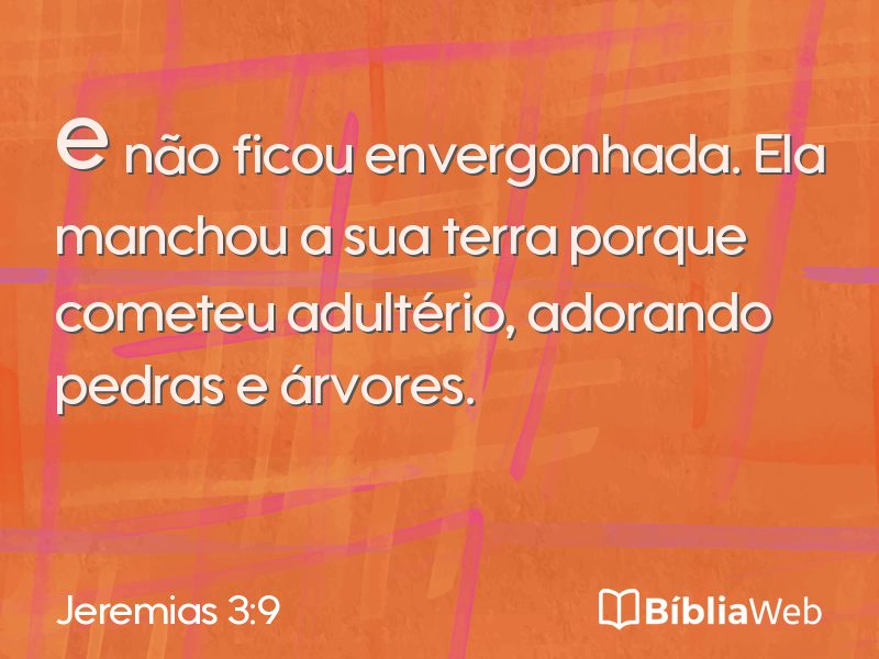 Jeremias 3:9 em imagem para compartilhar