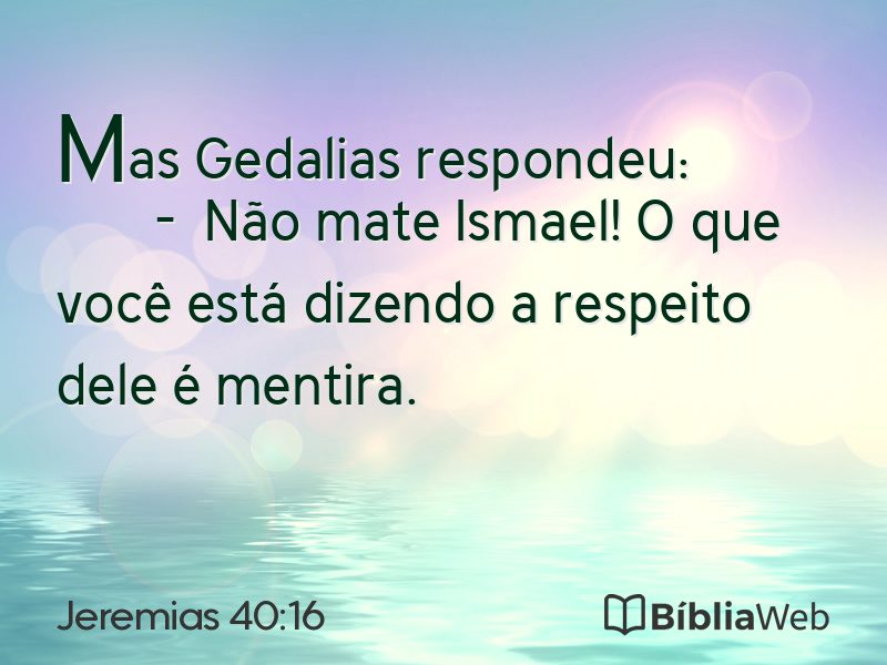 Jeremias 40:16 em imagem para compartilhar