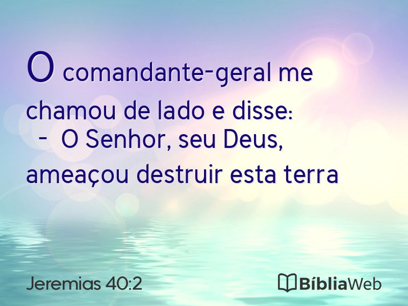 Jeremias 40:2 em imagem para compartilhar