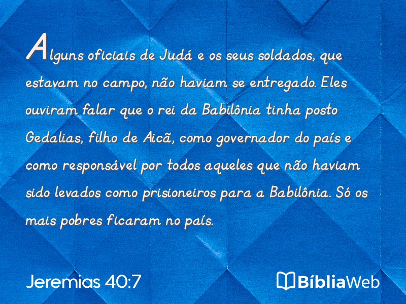 Jeremias 40:7 em imagem para compartilhar