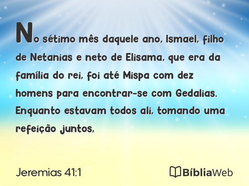 Jeremias 41:1 em imagem para compartilhar