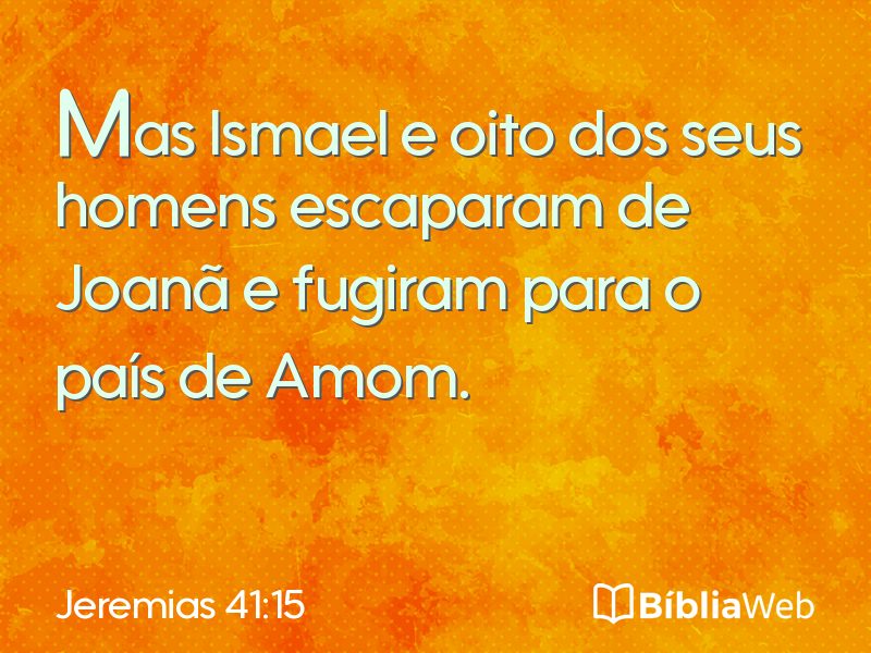 Jeremias 41:15 em imagem para compartilhar