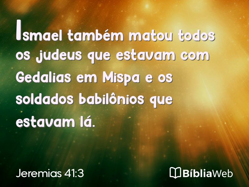 Jeremias 41:3 em imagem para compartilhar