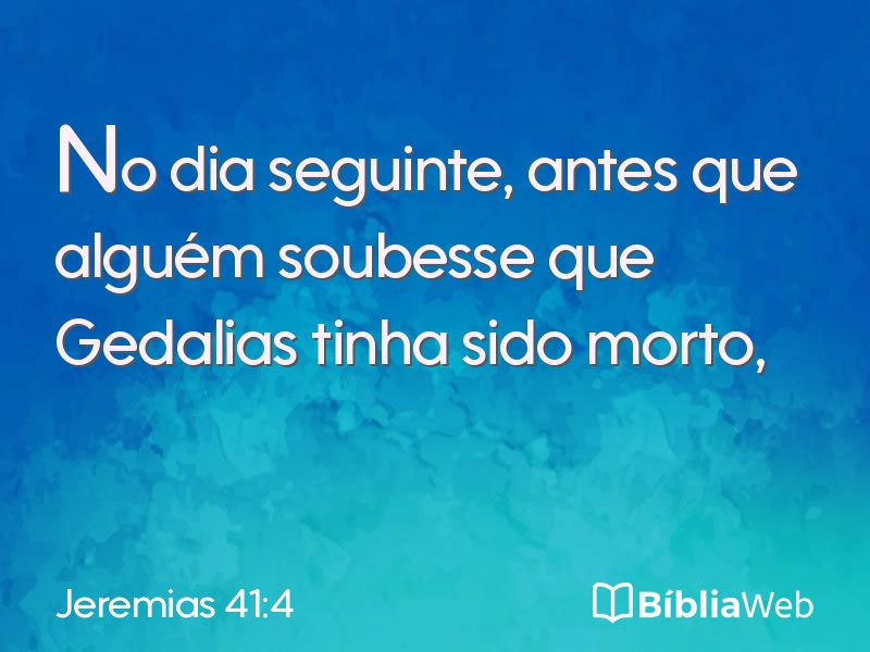 Jeremias 41:4 em imagem para compartilhar