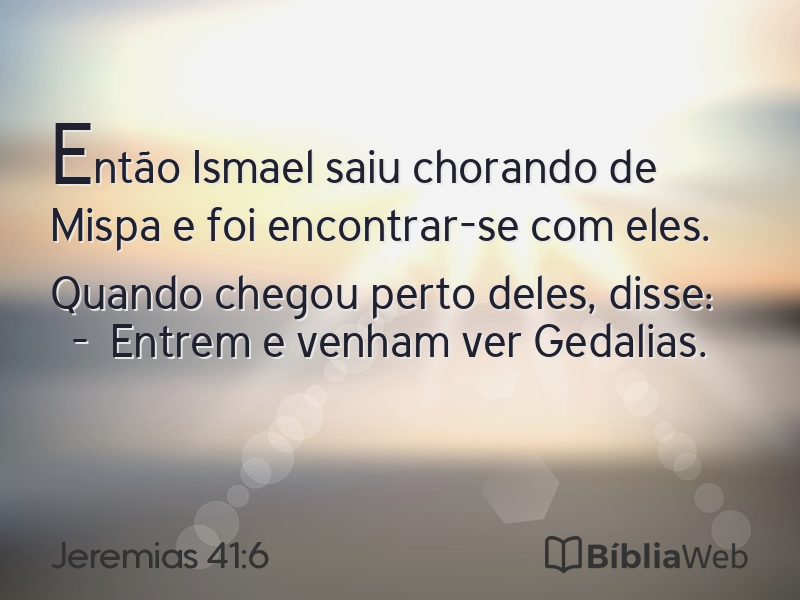 Jeremias 41:6 em imagem para compartilhar