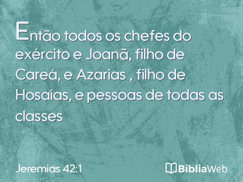 Jeremias 42:1 em imagem para compartilhar