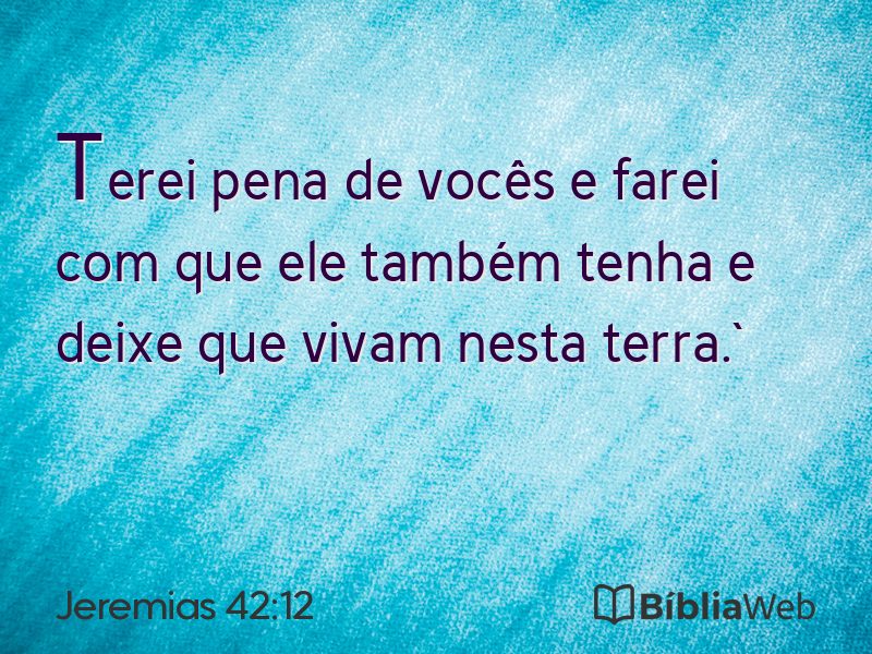 Jeremias 42:12 em imagem para compartilhar