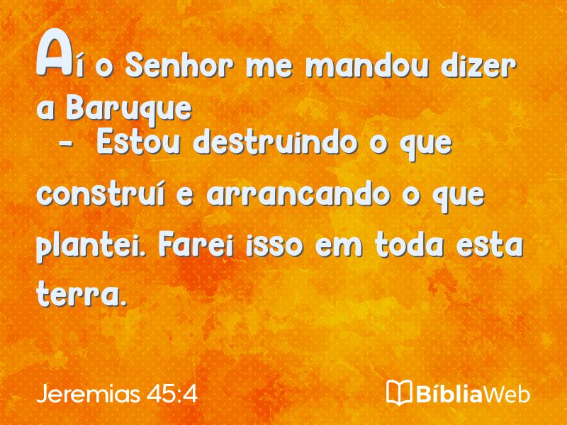 Jeremias 45:4 em imagem para compartilhar