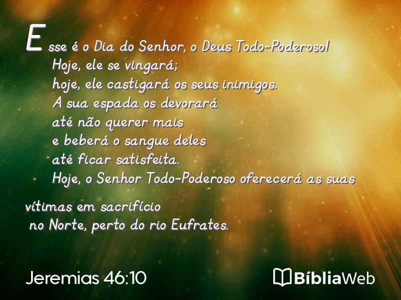 Jeremias 46:10 em imagem para compartilhar