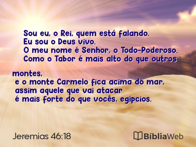 Jeremias 46:18 em imagem para compartilhar