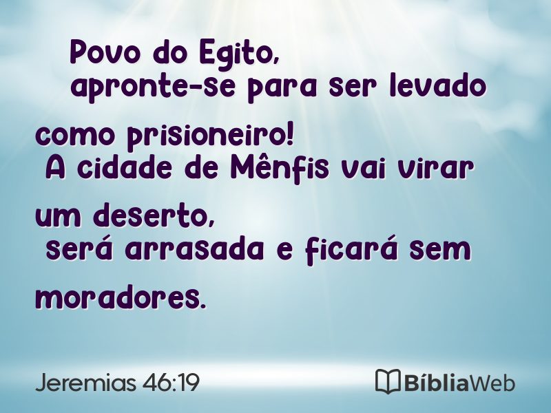 Jeremias 46:19 em imagem para compartilhar