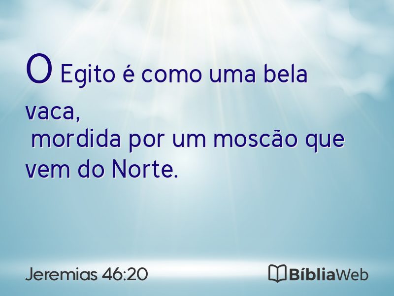 Jeremias 46:20 em imagem para compartilhar
