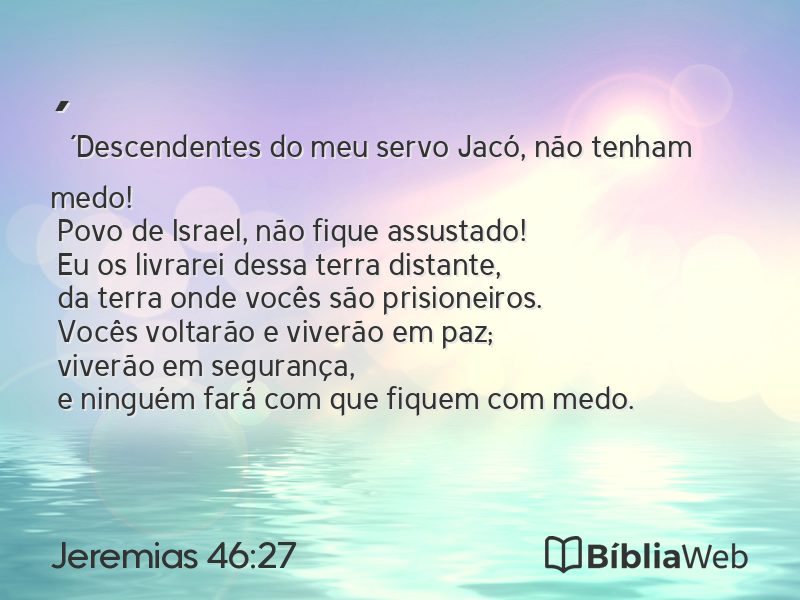 Jeremias 46:27 em imagem para compartilhar