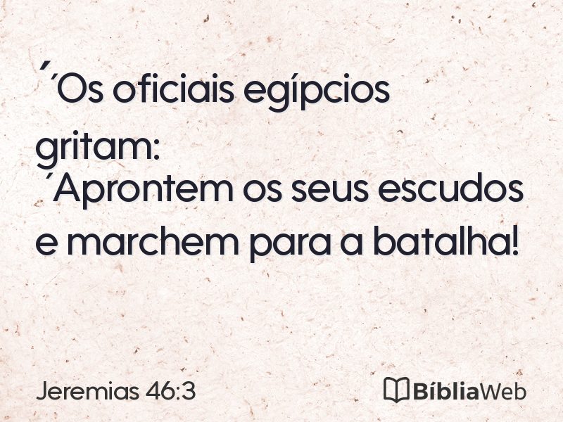Jeremias 46:3 em imagem para compartilhar