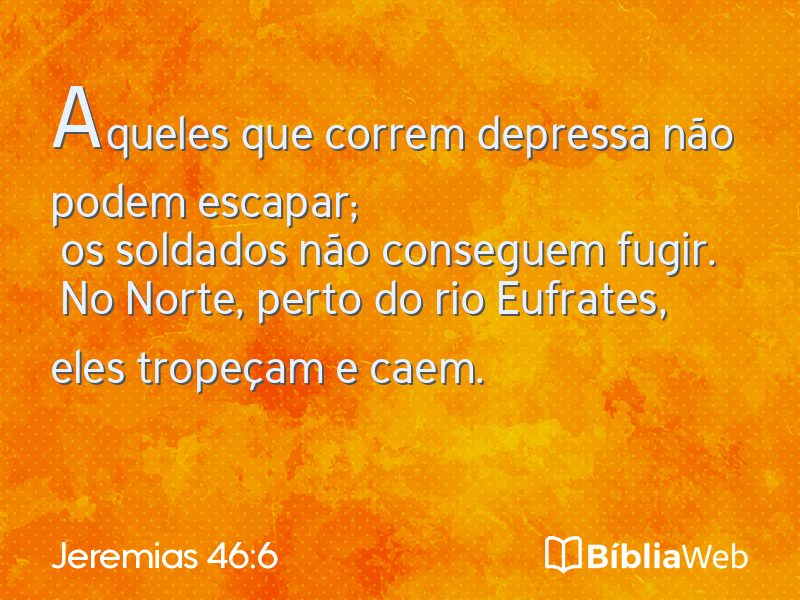 Jeremias 46:6 em imagem para compartilhar