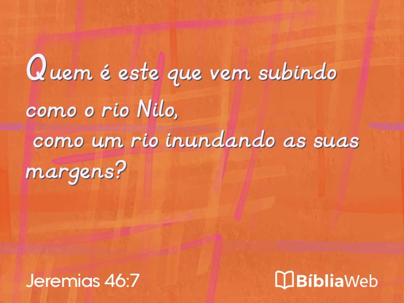 Jeremias 46:7 em imagem para compartilhar