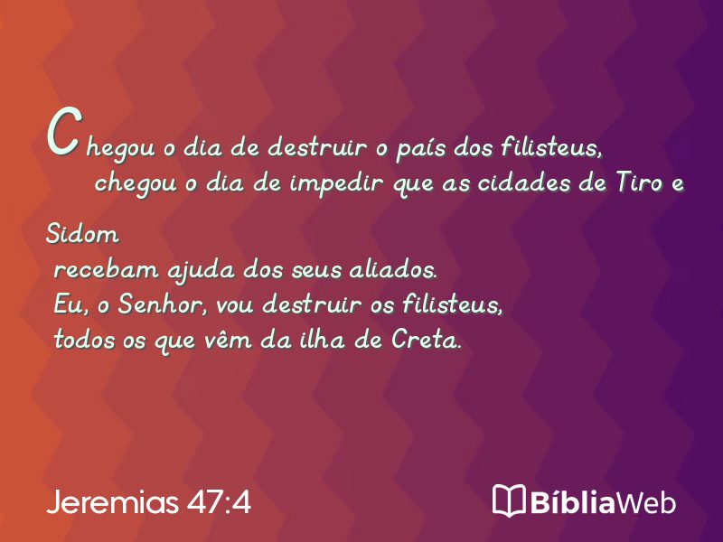 Jeremias 47:4 em imagem para compartilhar