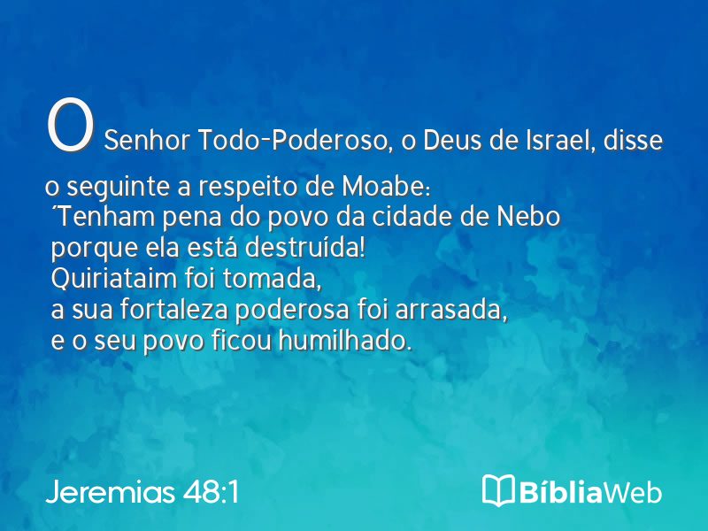 Jeremias 48:1 em imagem para compartilhar