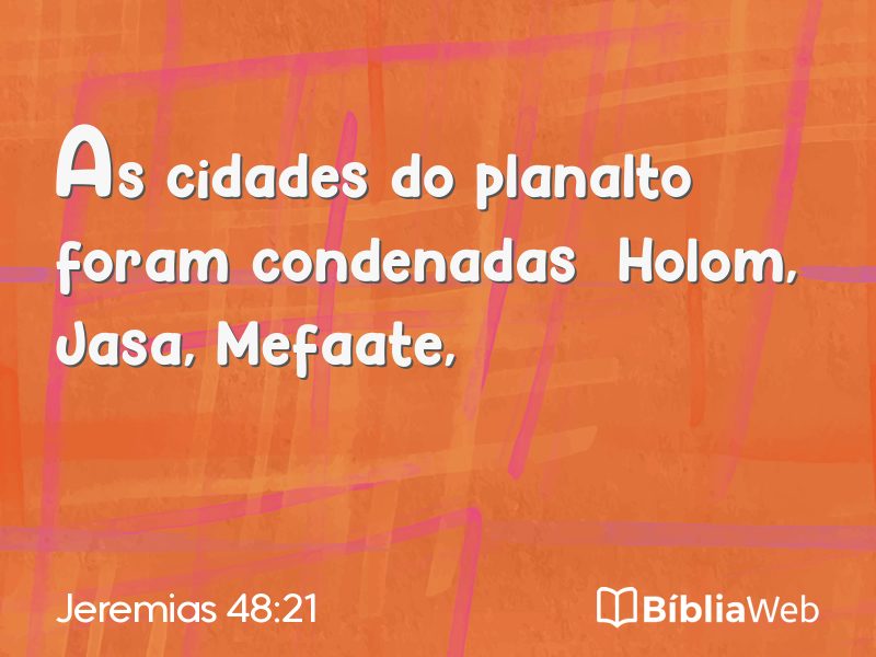 Jeremias 48:21 em imagem para compartilhar
