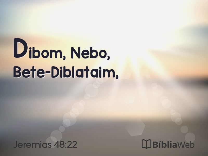 Jeremias 48:22 em imagem para compartilhar