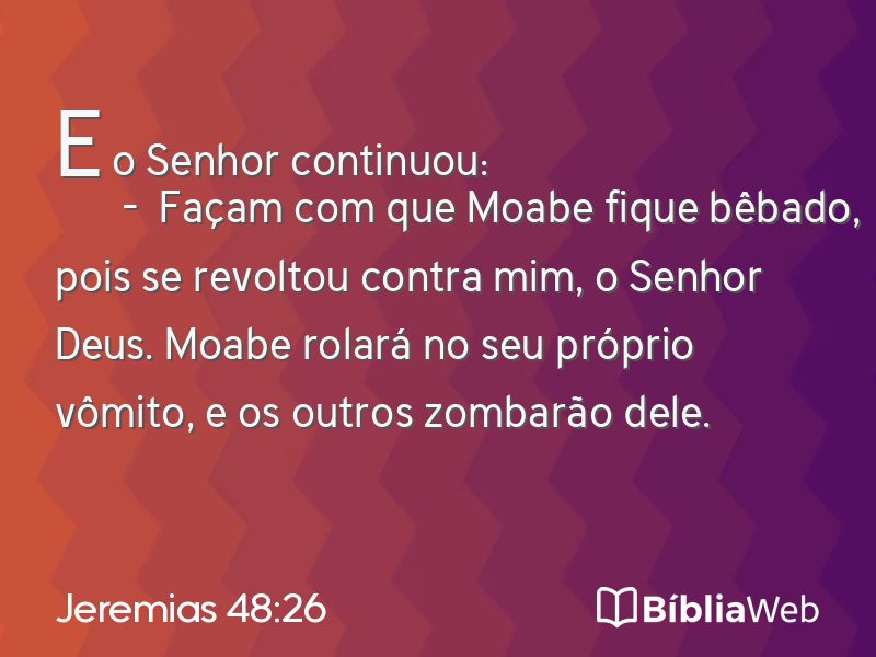 Jeremias 48:26 em imagem para compartilhar