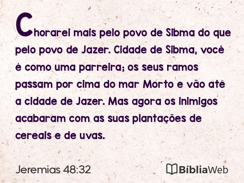 Jeremias 48:32 em imagem para compartilhar