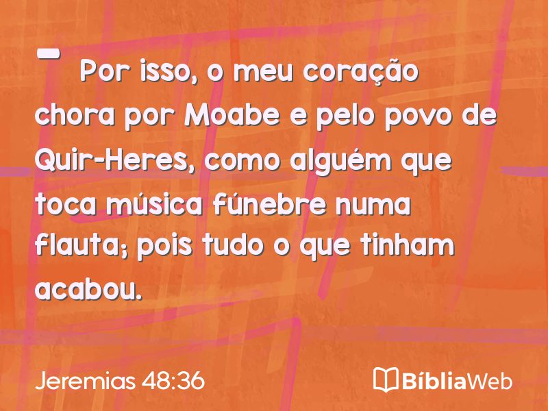 Jeremias 48:36 em imagem para compartilhar