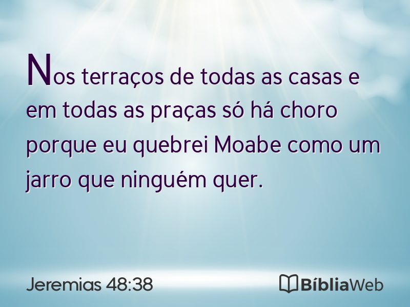 Jeremias 48:38 em imagem para compartilhar