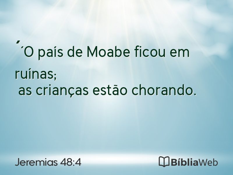 Jeremias 48:4 em imagem para compartilhar