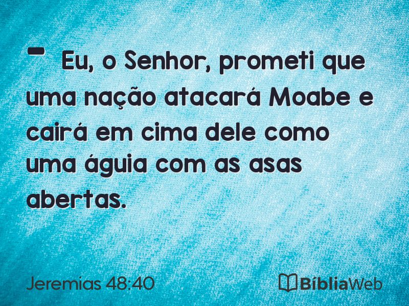 Jeremias 48:40 em imagem para compartilhar