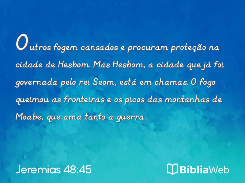 Jeremias 48:45 em imagem para compartilhar