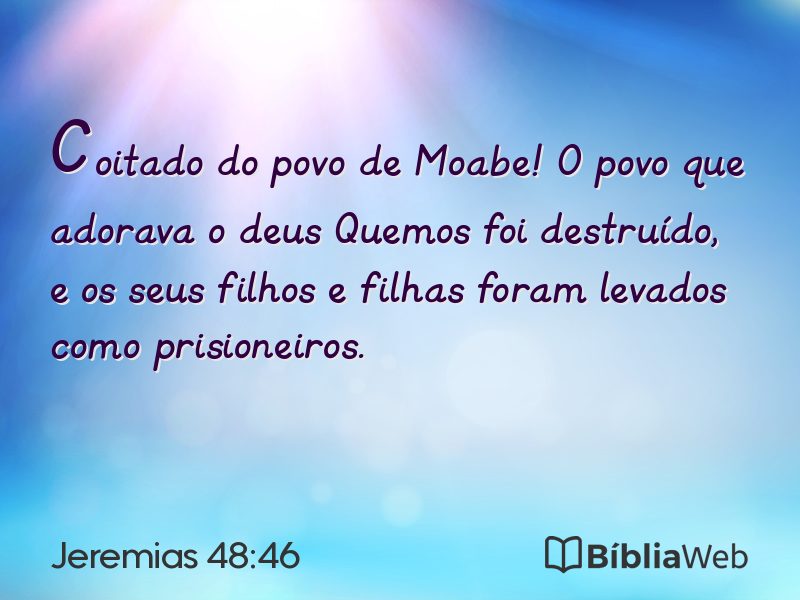 Jeremias 48:46 em imagem para compartilhar