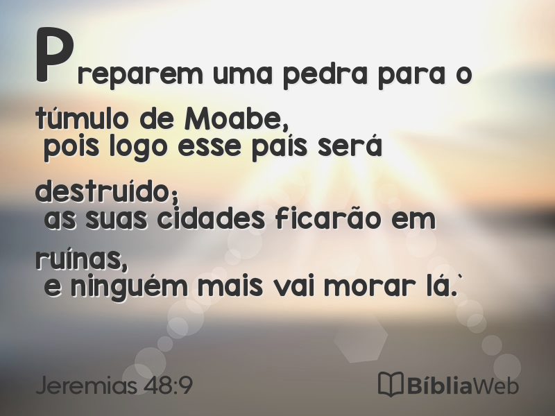 Jeremias 48:9 em imagem para compartilhar