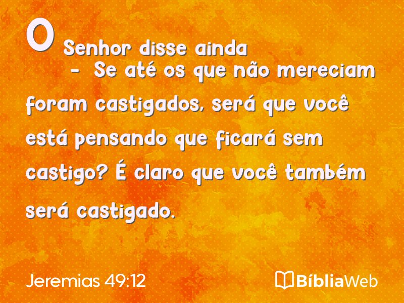 Jeremias 49:12 em imagem para compartilhar