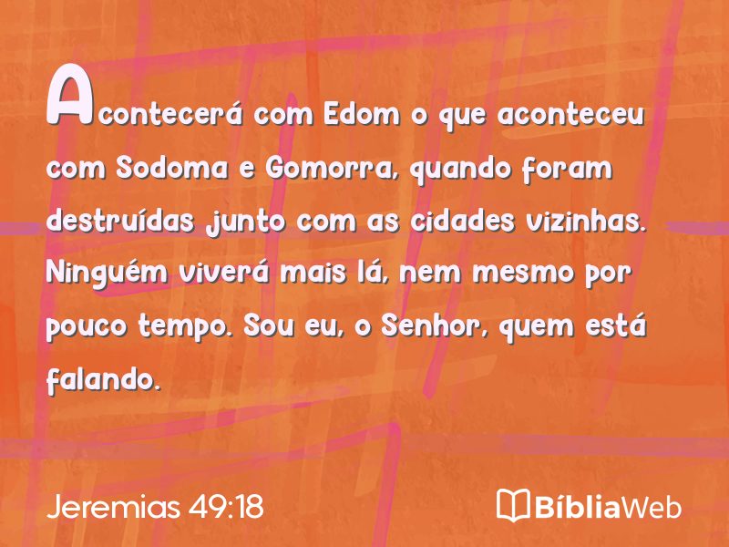 Jeremias 49:18 em imagem para compartilhar