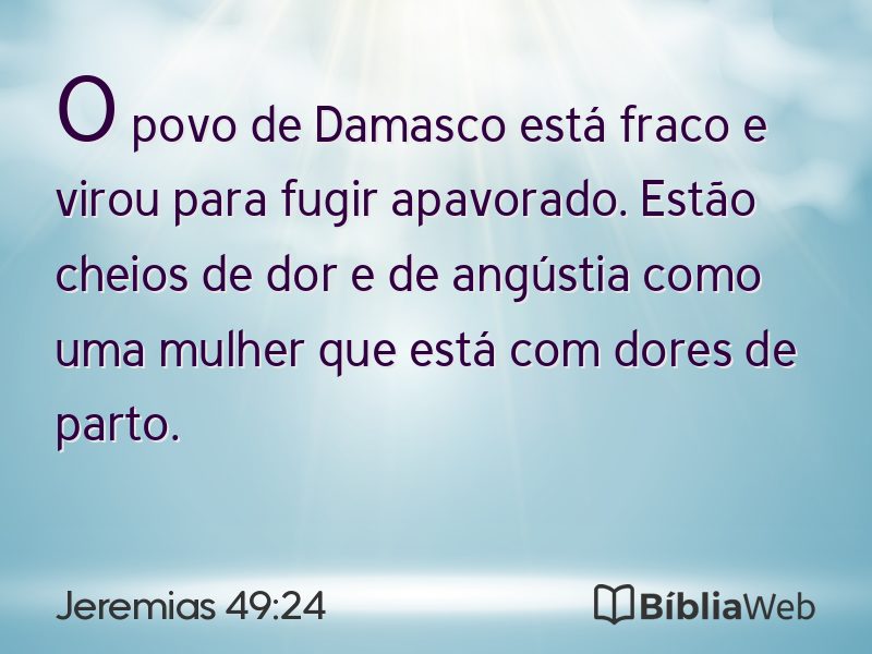 Jeremias 49:24 em imagem para compartilhar