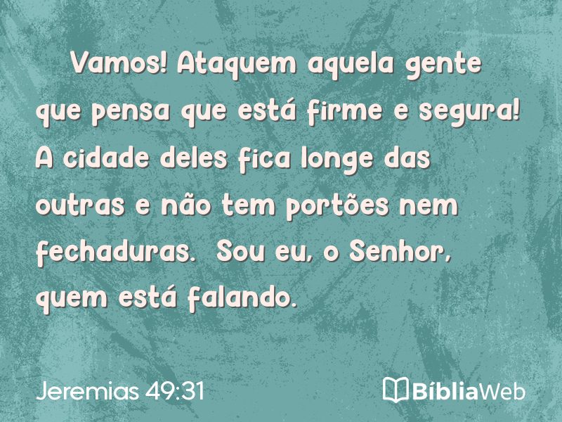 Jeremias 49:31 em imagem para compartilhar