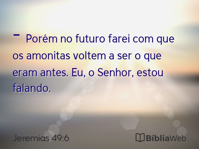 Jeremias 49:6 em imagem para compartilhar