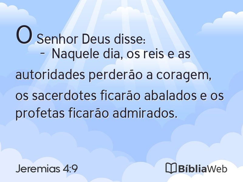Jeremias 4:9 em imagem para compartilhar
