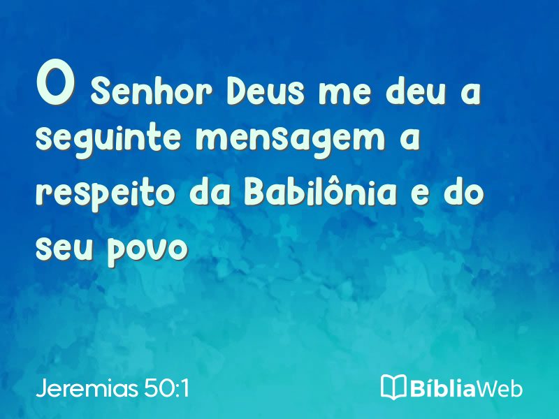 Jeremias 50:1 em imagem para compartilhar