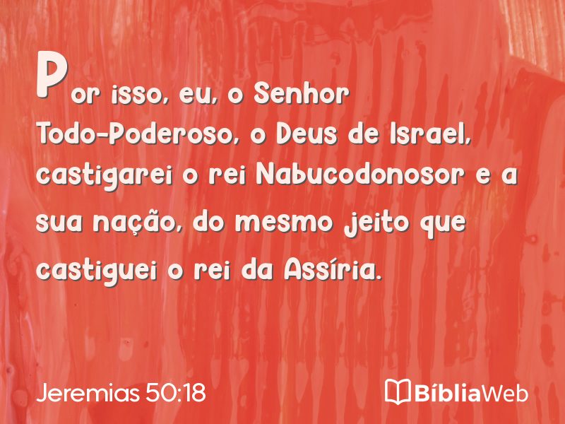 Jeremias 50:18 em imagem para compartilhar