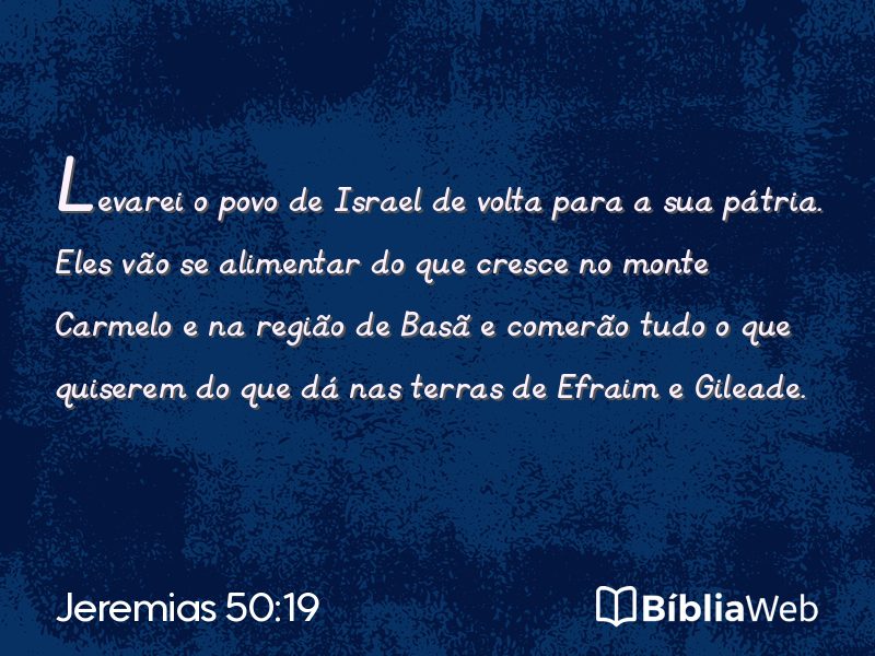 Jeremias 50:19 em imagem para compartilhar