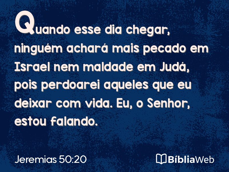 Jeremias 50:20 em imagem para compartilhar