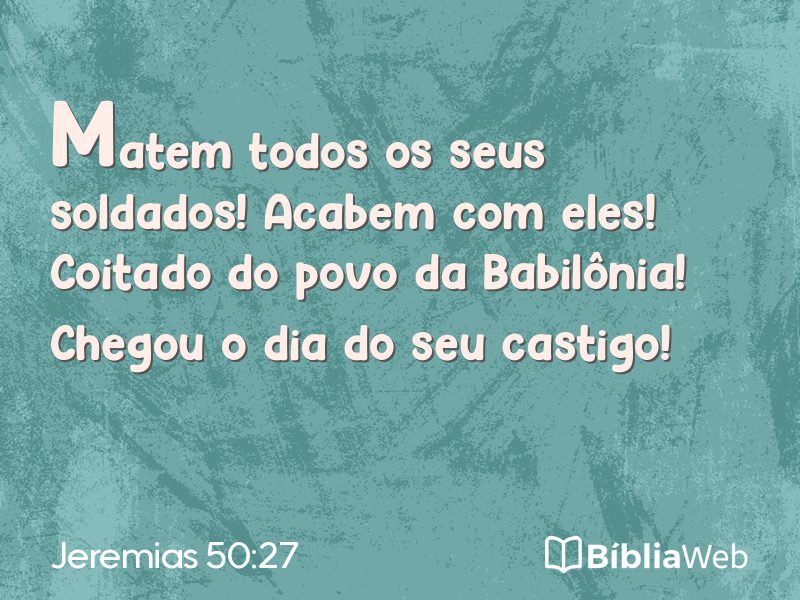 Jeremias 50:27 em imagem para compartilhar