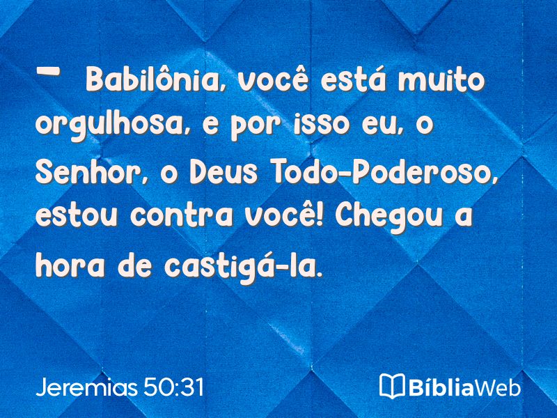 Jeremias 50:31 em imagem para compartilhar