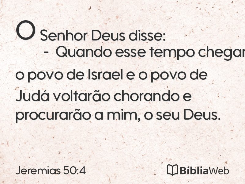 Jeremias 50:4 em imagem para compartilhar