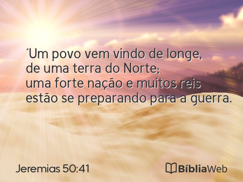 Jeremias 50:41 em imagem para compartilhar