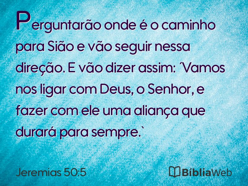 Jeremias 50:5 em imagem para compartilhar