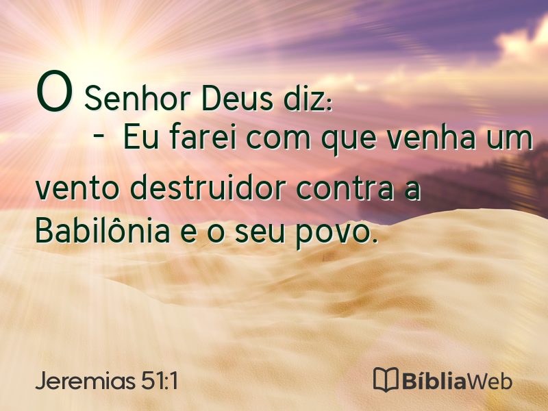Jeremias 51:1 em imagem para compartilhar