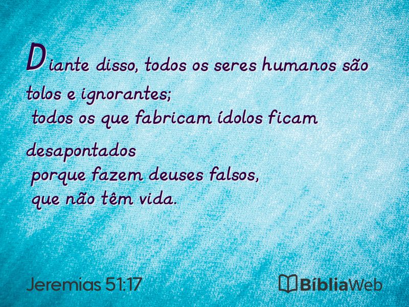 Jeremias 51:17 em imagem para compartilhar